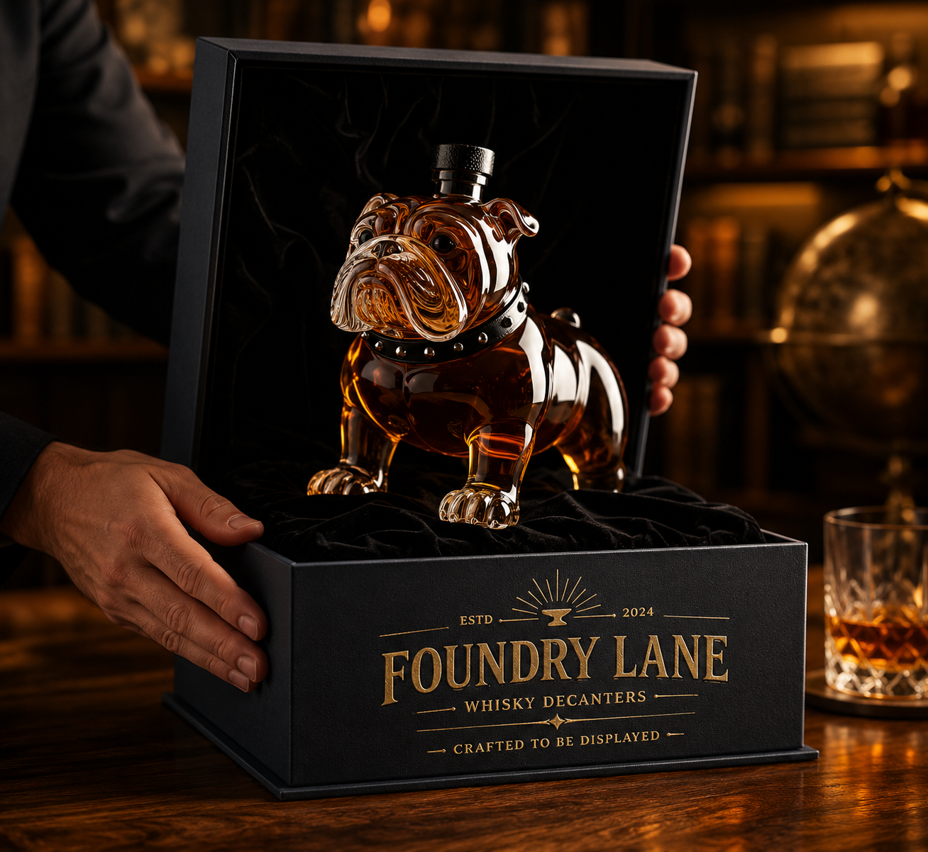 Whiskey Decanter - Bulldog Edition
