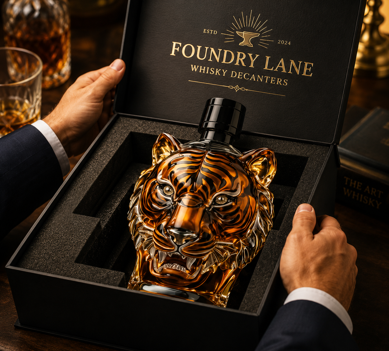 Whiskey Decanter - Tiger Edition