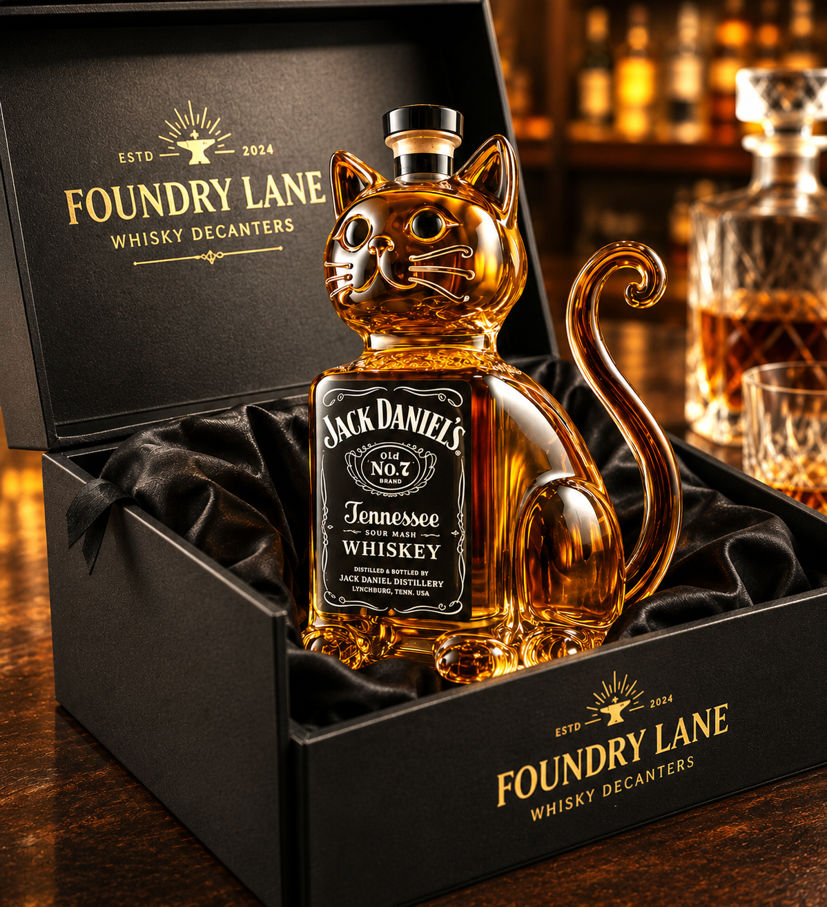 Whisky Decanter - Cat Edition